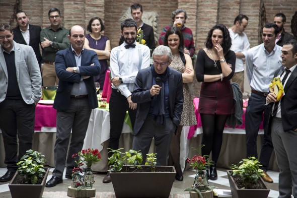Juan Ramón Olmos, Director General de Grupo Trevenque, se dirige a los trabajadores. / GT