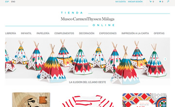 Web tienda Museo Carmen Thyssen Málaga