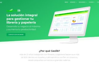 Portada de la nueva web de Geslib