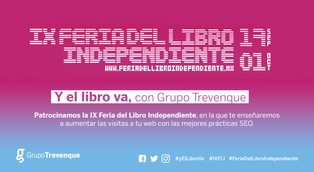 Grupo Trevenque patrocina la IX Feria del Libro Independiente, en la que enseñará las mejores prácticas SEO para el sector editorial