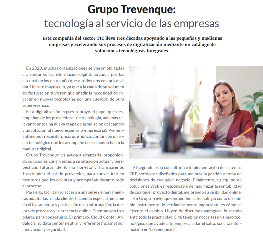 Grupo Trevenque en Quién es Quién Vida Económica 2021